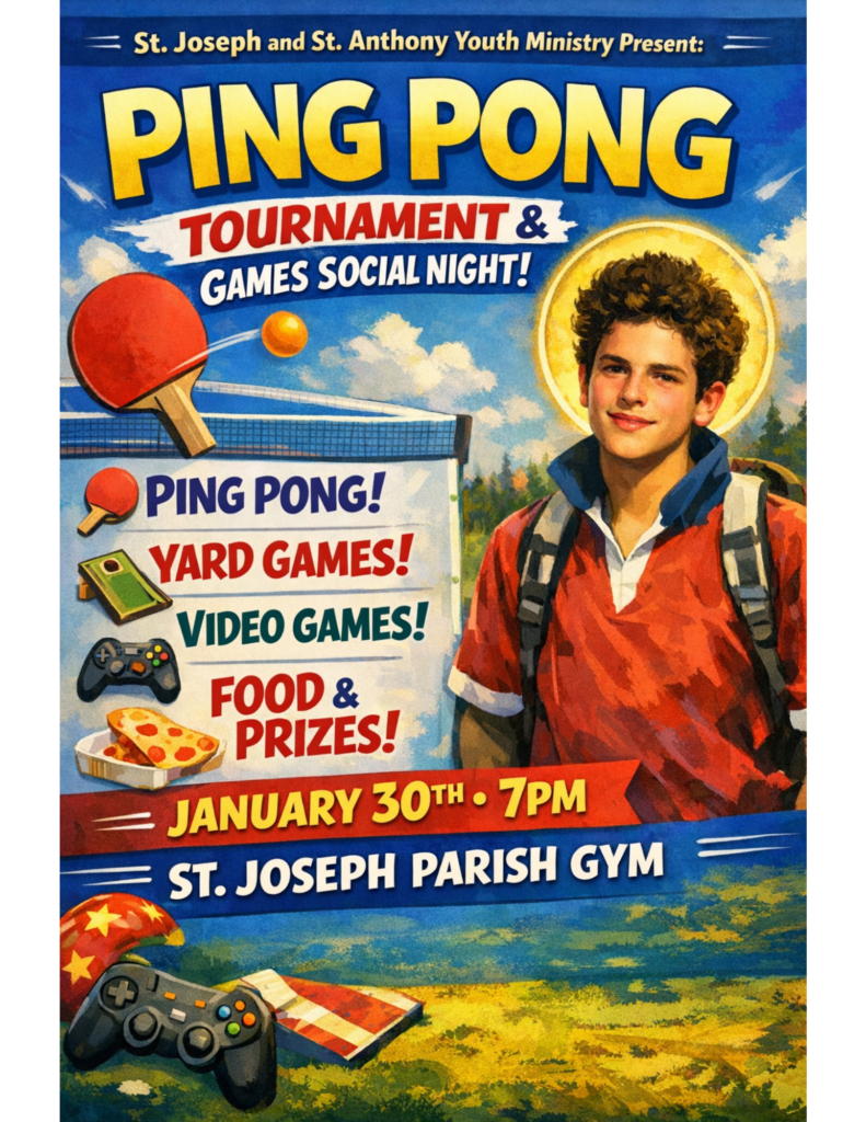 Youth Ping Pong – Jan. 30